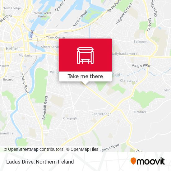 Ladas Drive map