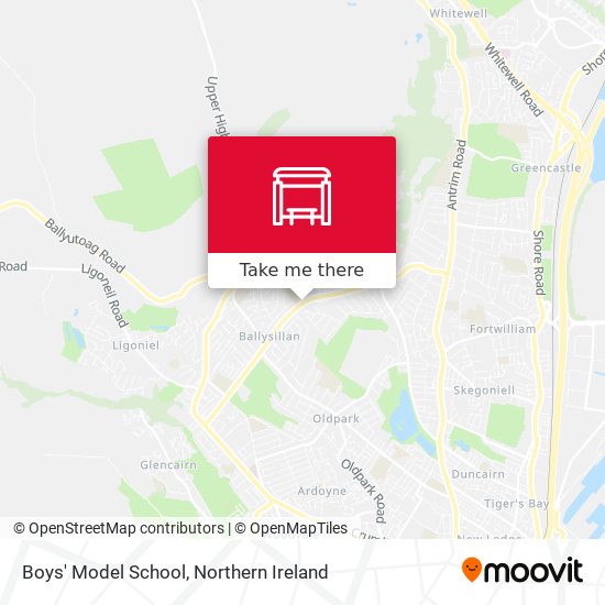 Boys' Model School map