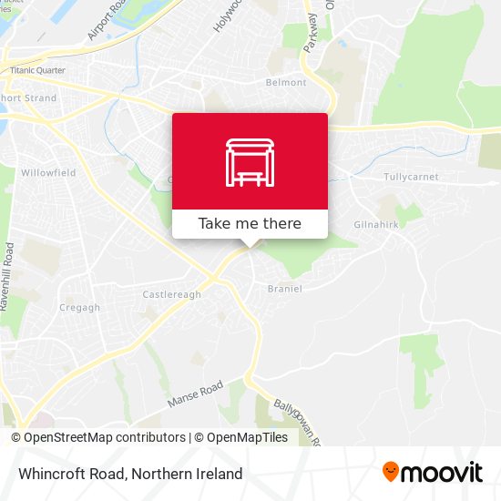 Whincroft Road map