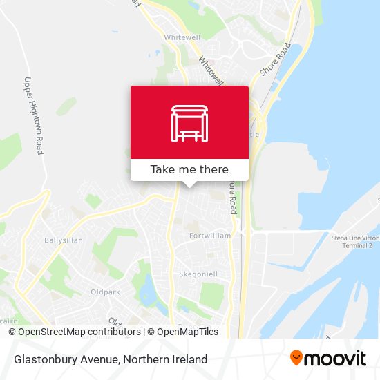 Glastonbury Avenue map