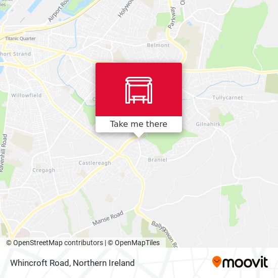 Whincroft Road map