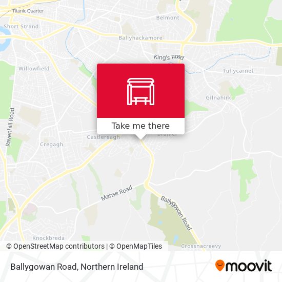 Ballygowan Road map