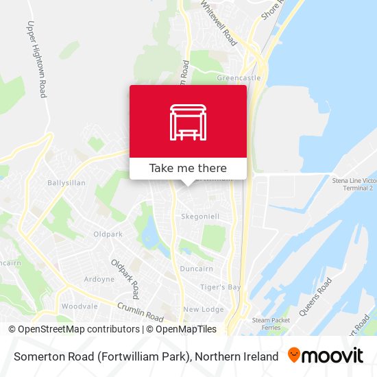 Somerton Road (Fortwilliam Park) map