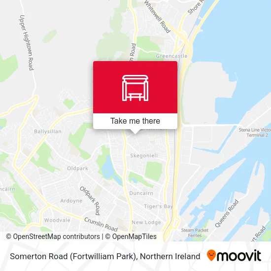 Somerton Road (Fortwilliam Park) map