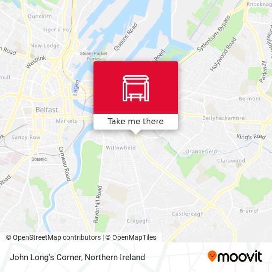 John Long's Corner map