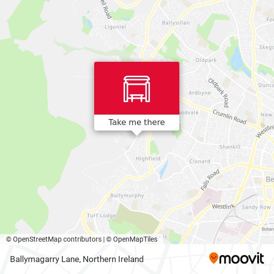 Ballymagarry Lane map