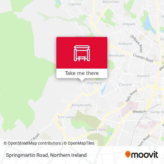 Springmartin Road map