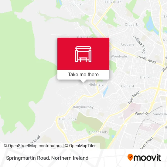 Springmartin Road map