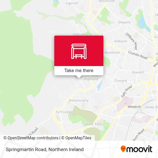 Springmartin Road map
