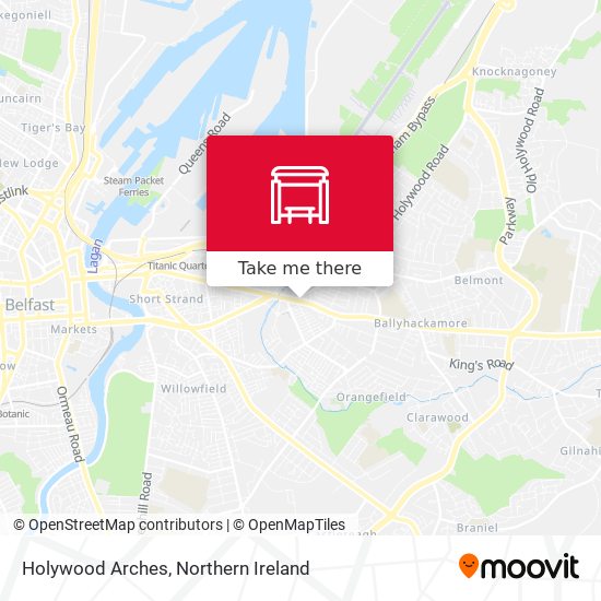 Holywood Arches map