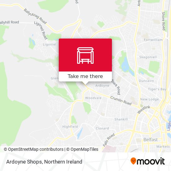 Ardoyne Shops map