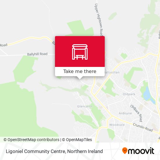 Ligoniel Community Centre map