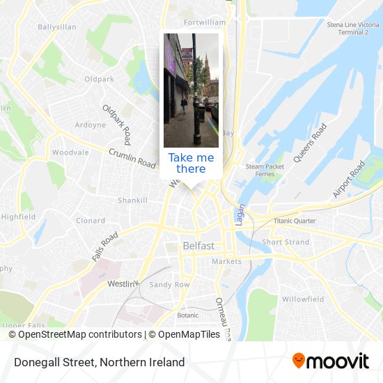 Donegall Street map