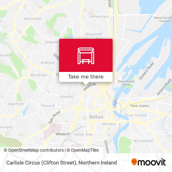 Carlisle Circus (Clifton Street) map