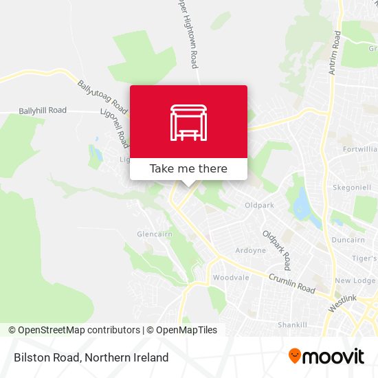 Bilston Road map