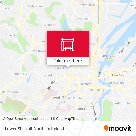 Lower Shankill map