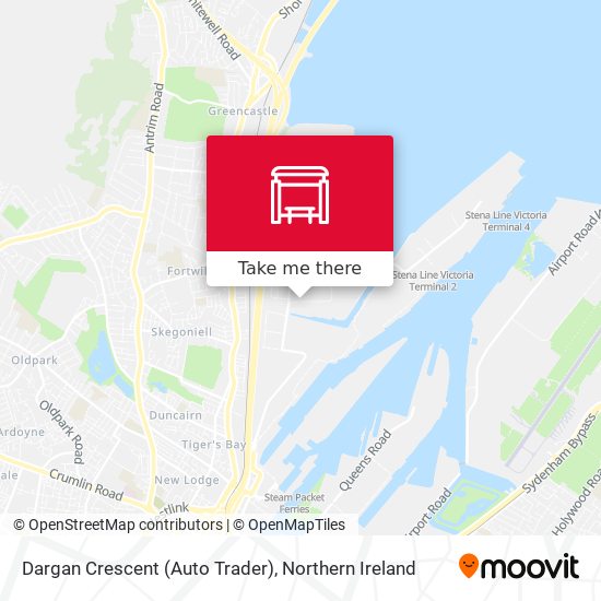 Dargan Crescent (Auto Trader) map