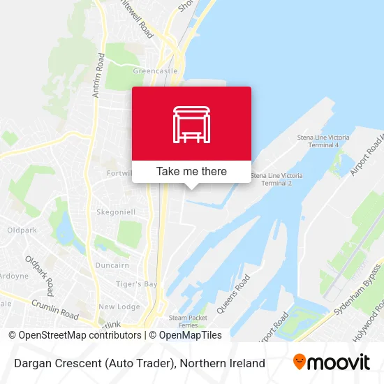Dargan Crescent (Auto Trader) map