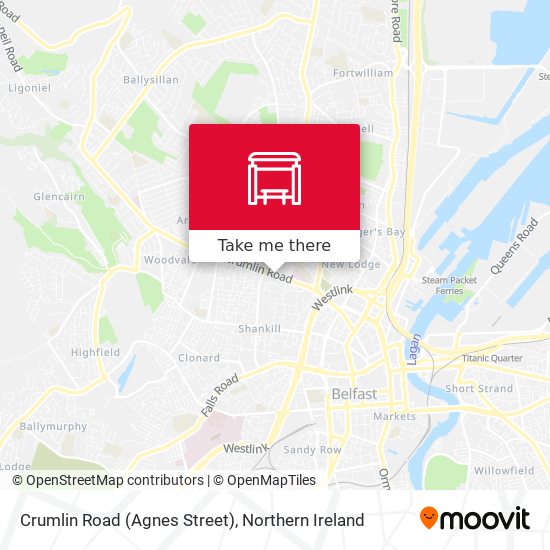 Crumlin Road (Agnes Street) map