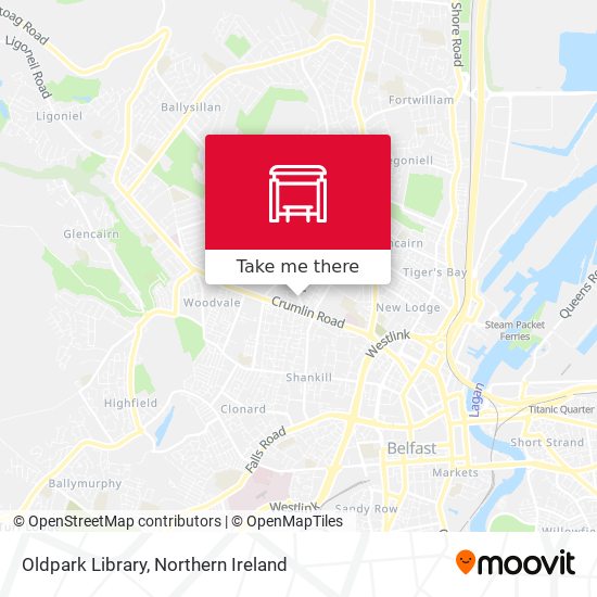 Oldpark Library map