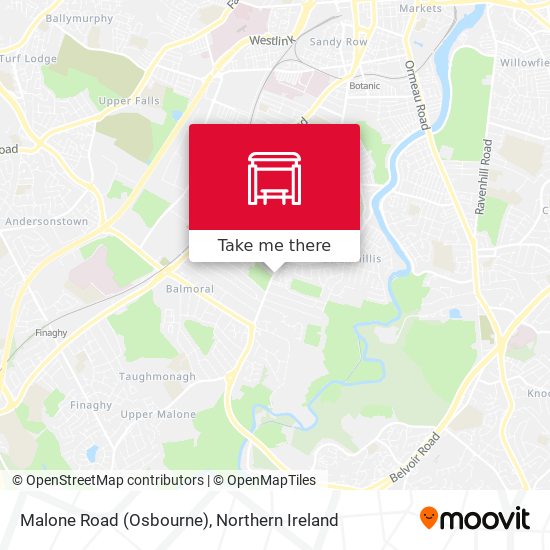 Malone Road (Osbourne) map
