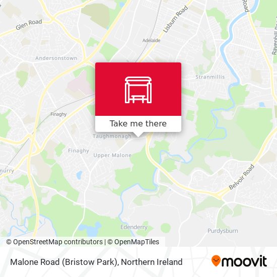 Malone Road (Bristow Park) map