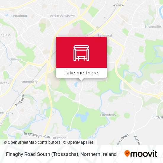 Finaghy Road South (Trossachs) map