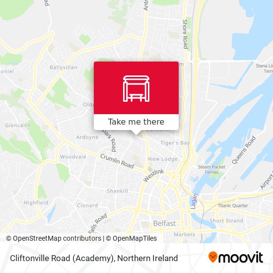 Cliftonville Road (Academy) map