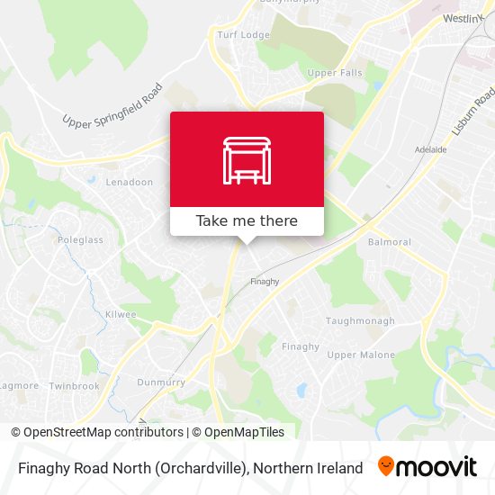 Finaghy Road North (Orchardville) map