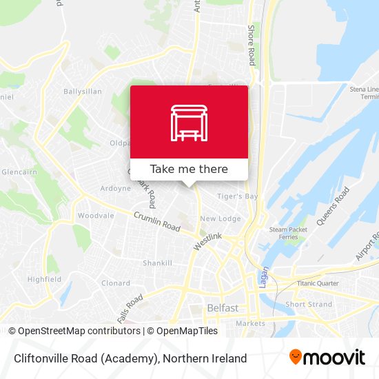 Cliftonville Road (Academy) map