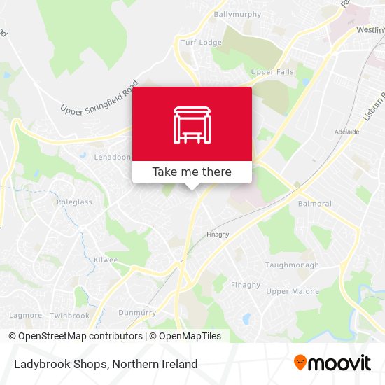 Ladybrook Shops map