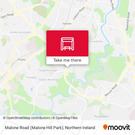 Malone Road (Malone Hill Park) map