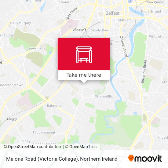 Malone Road (Victoria College) map