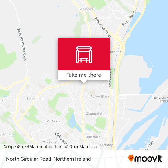 North Circular Road map