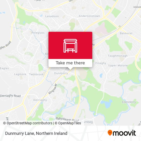 Dunmurry Lane map