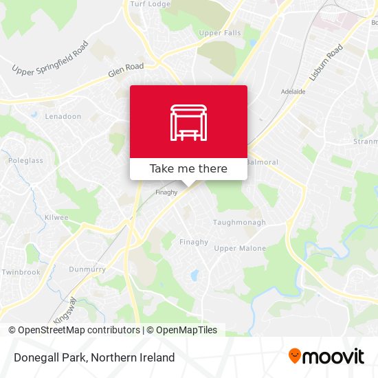 Donegall Park map