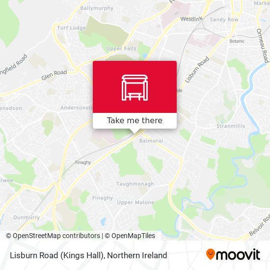 Lisburn Road (Kings Hall) map