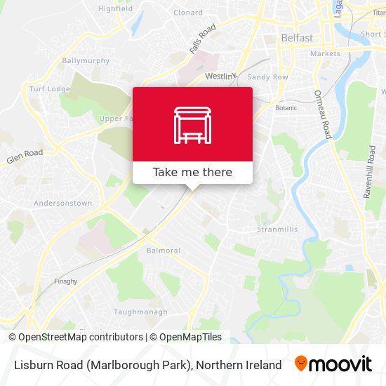 Lisburn Road (Marlborough Park) map