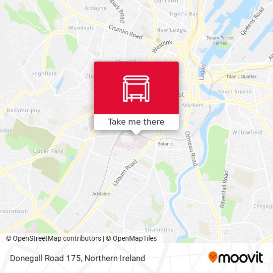 Donegall Road 175 map