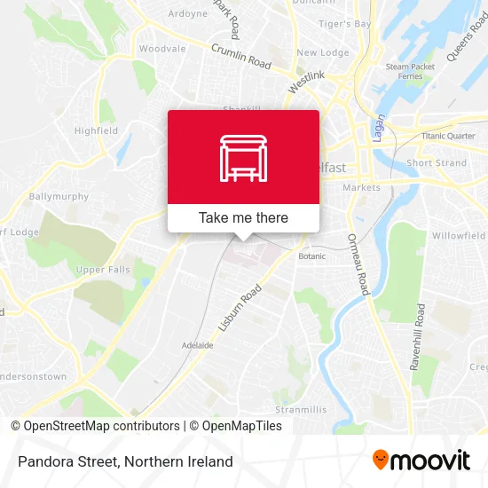 Pandora Street map