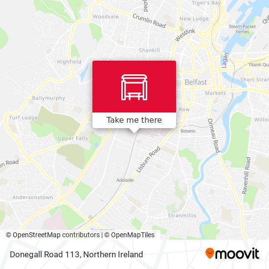 Donegall Road 113 map