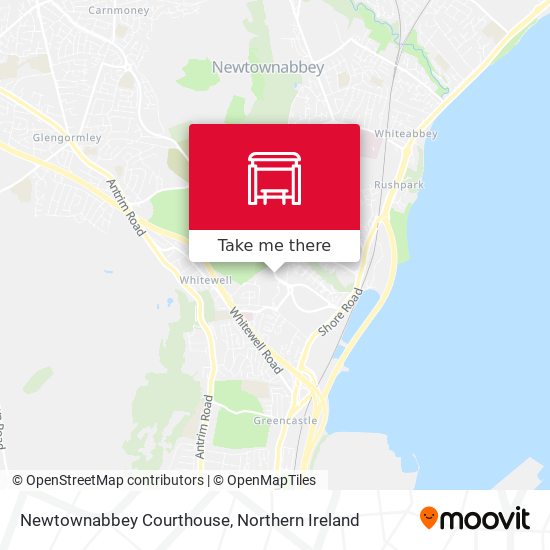 Newtownabbey Courthouse map