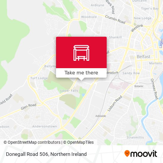 Donegall Road 506 map