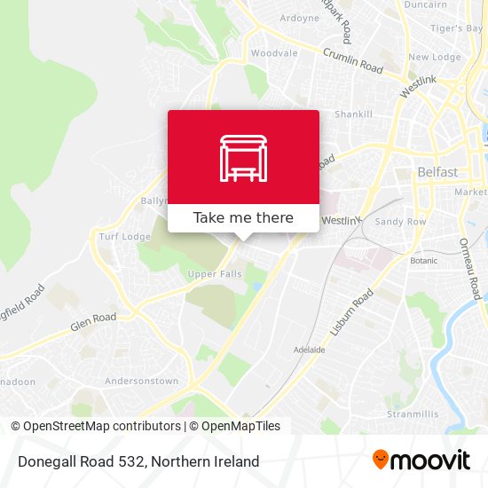Donegall Road 532 map
