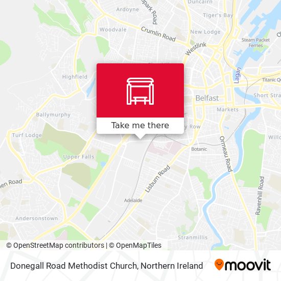 Donegall Road Methodist Church map