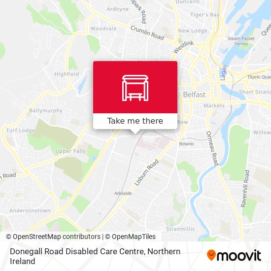 Donegall Road Disabled Care Centre map