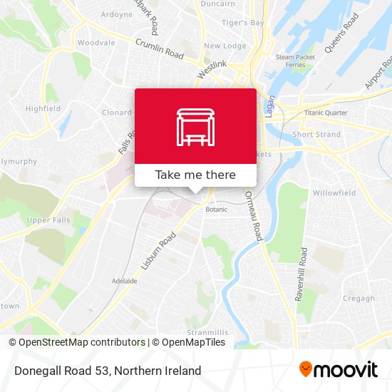 Donegall Road 53 map