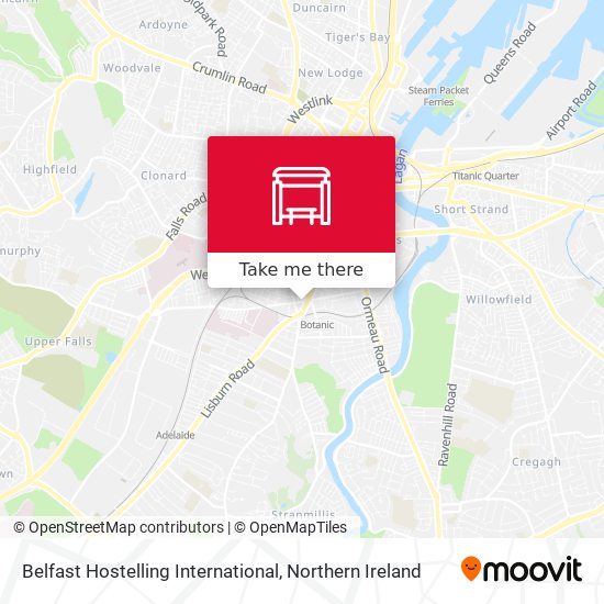 Belfast Hostelling International map