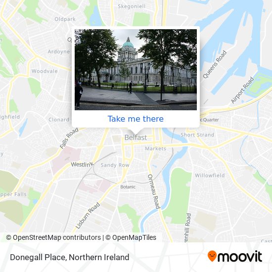 Donegall Place map