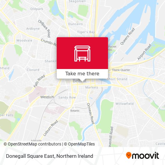 Donegall Square East map